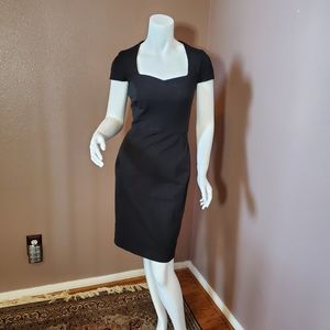 BANANA REPUBLIC black wiggle dress size 0